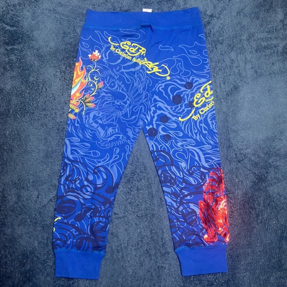 Ed Hardy Vintage Sweatpants Jogger Rare Vintage NWT Medium - Picture 6 of 9